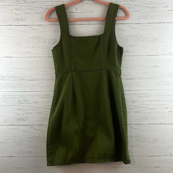 Urban Outfitters Dresses & Skirts - Urban Outfitters Olive Green Overall Dress Size 6